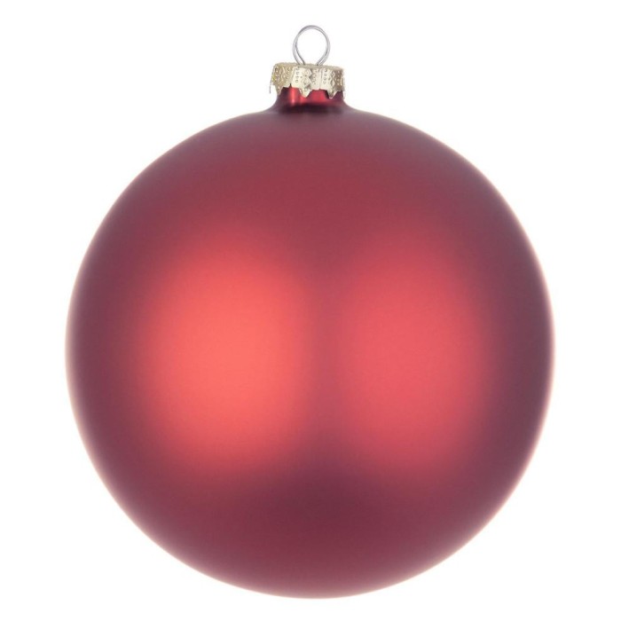 SFERA VETRO ROSSO LAVA OPACO D.150